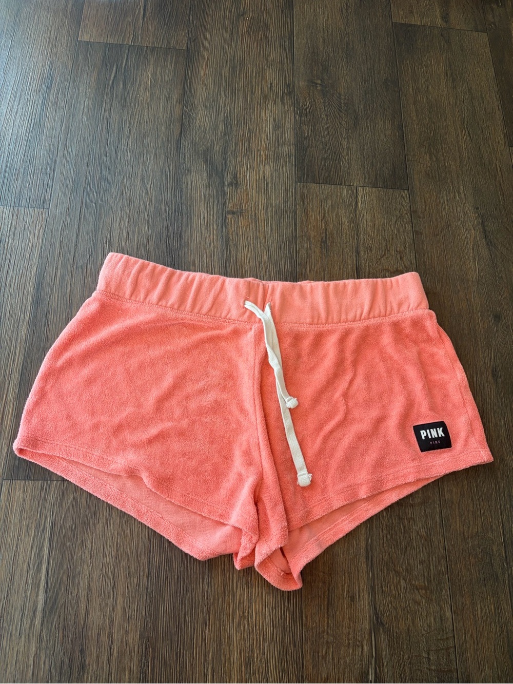 PINK Victoria's Secret Loungewear Coral Terry Cloth Causal Beachwear Shorts